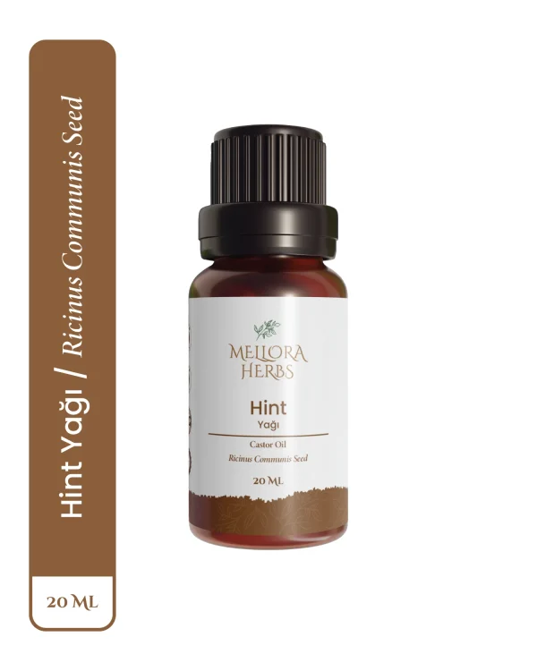Hint Yağı Saf Hint Yağı 20 ML - Doğal Kaş ve Kirpik Bakım Serumu - Castor Oil