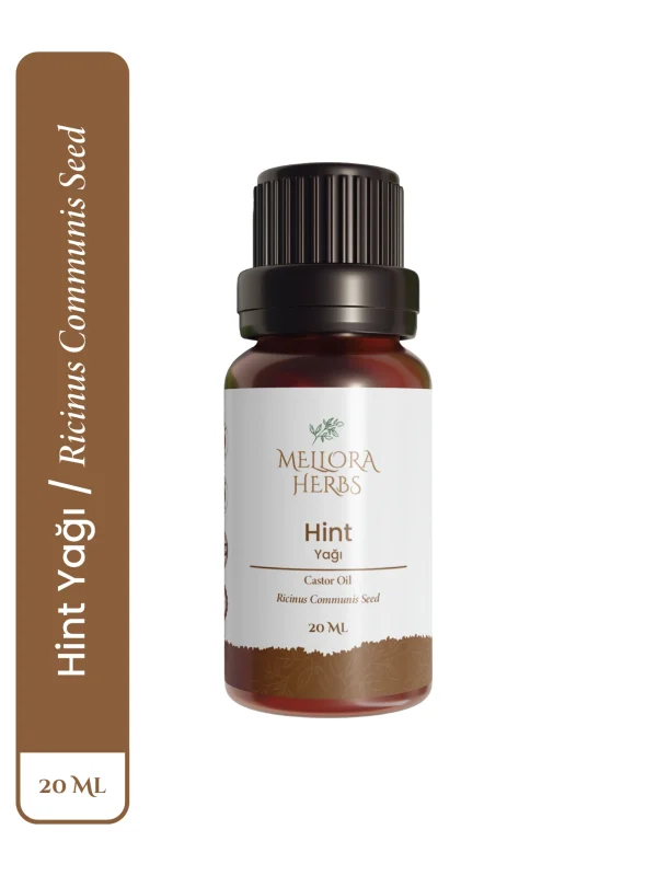 Hint Yağı Saf Hint Yağı 20 ML - Doğal Kaş ve Kirpik Bakım Serumu - Castor Oil