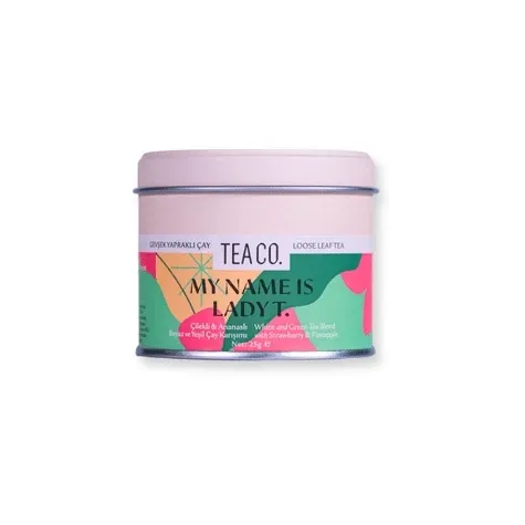 my-name-is-lady-tea-fiyati Tea Co My Name Is Lady Çilek ve Ananaslı Beyaz Çay 25 Gr