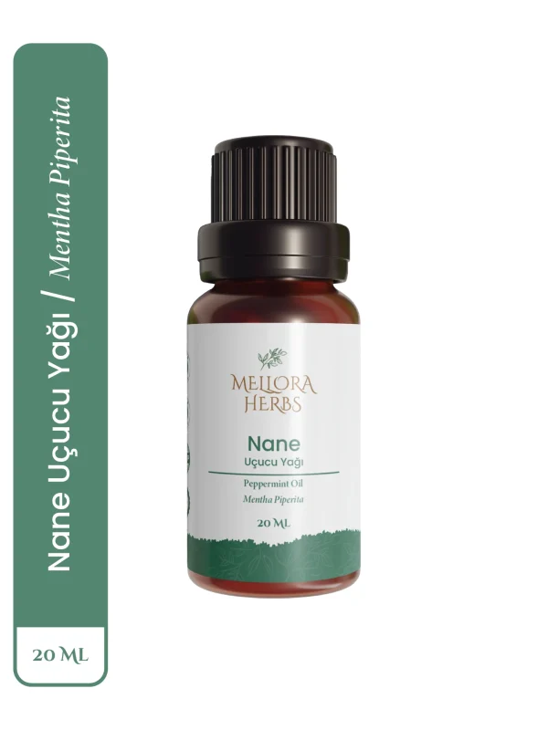 Nane Yağı Mellora Herbs %100 Saf Nane Yağı 20 ML - Doğal Ferahlatıcı ve Nefes Açıcı Etki - Peppermint Oil