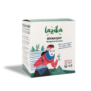 Bergamot aromalı demlik poşet çay kutusu